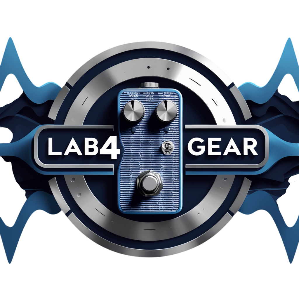Logotipo - Lab4Gear Reparacion de Amplificadores, pedales de efectos, fuentes de poder, equipo de audio profesional